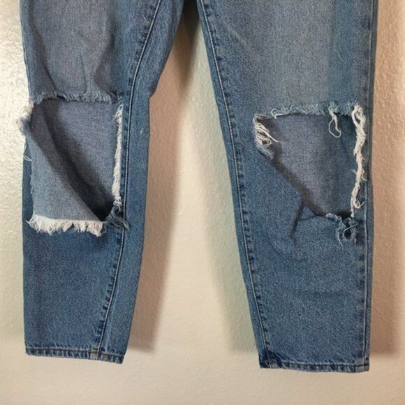 Forever 21 Jeans Blue Denim Women’s Size 28 Mid Rise Cropped Ankle 30x26.5 - Picture 5 of 8